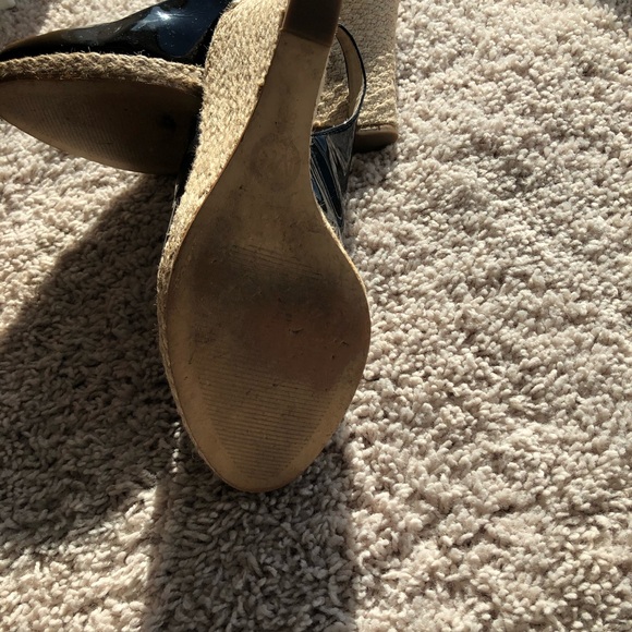 Michael Kors wedge black shoes $52 Size 8M